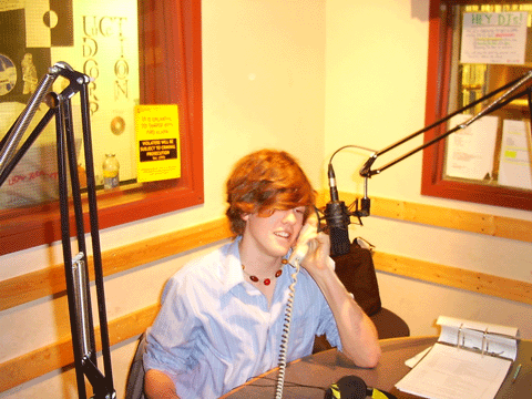 Dj Ryan Fantastic on the phone